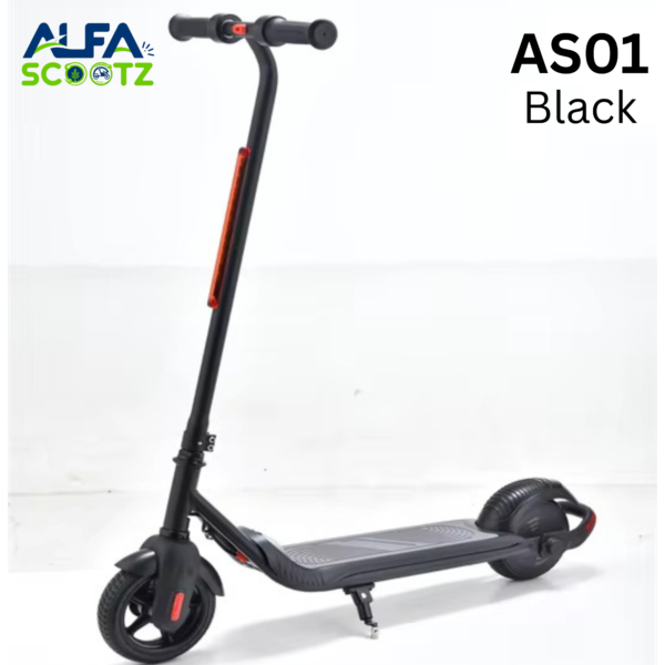AS01 Kids Electric Scooter – Safe & Fun Ride for Ages 8-14 - Black
