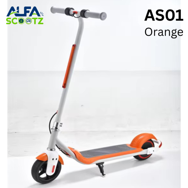 AS01 Kids Electric Scooter – Safe & Fun Ride for Ages 8-14 - Orange