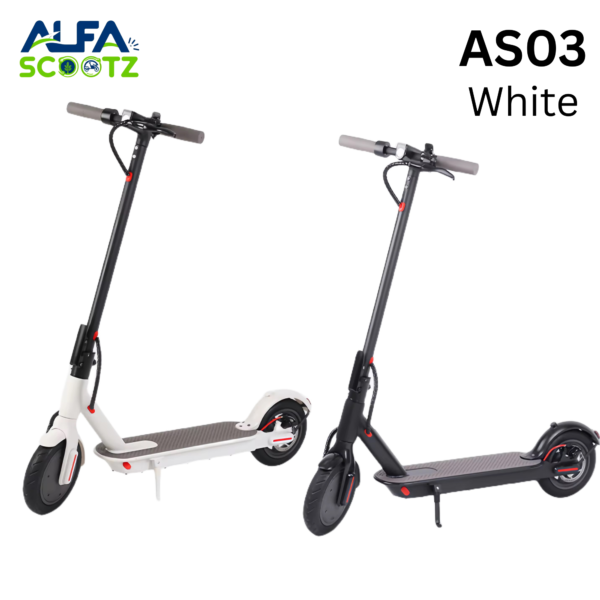 AS03 Eco Friendly Electric Scooter – Super Speed - Black and White 2 Colors