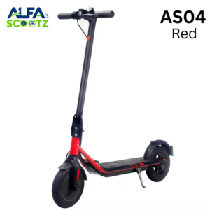 AS04 Portable 10-Inch Electric Scooter – Red