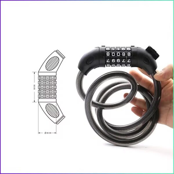 Scooter Security 5-Digit Combination Lock – Anti-Theft Protection - Image 12