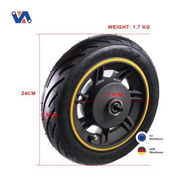 10-Inch Front Hub with Wheel & Honeycomb Tyres – Durable & Maintenance-Free - Image 9