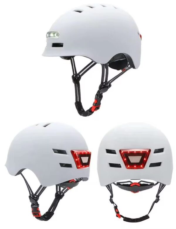 Front and Back Warning Lights Helmet for Electric Scooters – Ride Safe! - Image 6