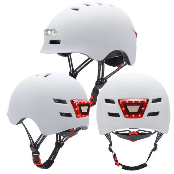 Front and Back Warning Lights Helmet for Electric Scooters – Ride Safe! - Image 8