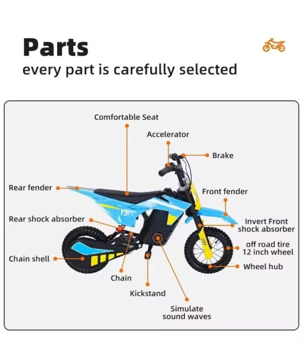 AS02 Kids Electric Motorcycle 🏍️ – Perfect for Young Riders - Image 5